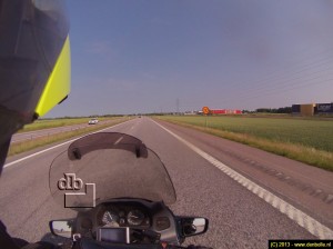 Het uitzicht voor de aankomende 300 km. 